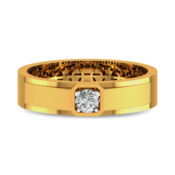 Regal Lattice 18K Men’s IGI Diamond Ring