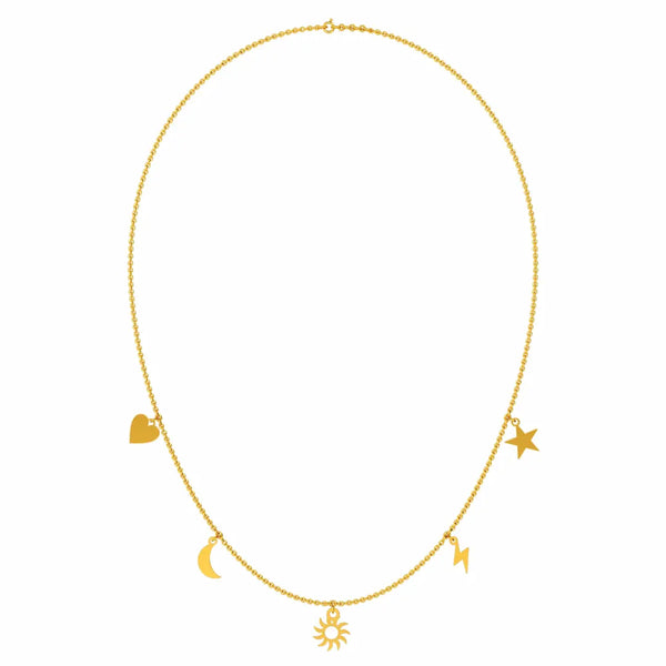 Anipa Necklace – Delicate 18K Gold & Diamond Pendant Necklace