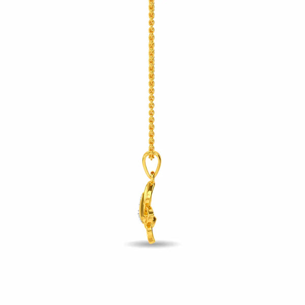 Happy Butterfly Kids Pendant – Playful 18K Gold & Diamond Necklace