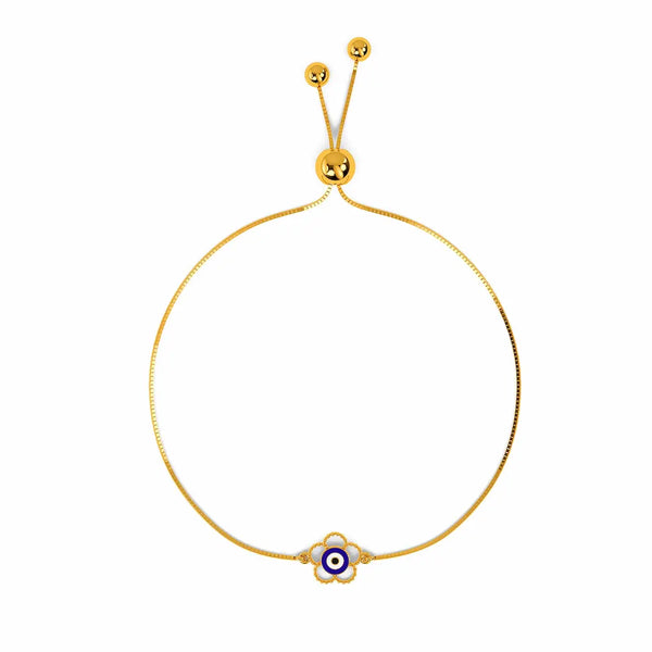 Mishel Adjustable Bracelet – Elegant 18K Gold & Diamond Hand Chain
