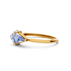 Aurora Spear 18K Blue Stone & IGI Diamond Ring